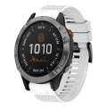 For Garmin Fenix 7 22mm Quick Release Silicone Watch Band(White)