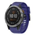 For Garmin Fenix 7 22mm Quick Release Silicone Watch Band(Midnight Blue)