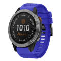 For Garmin Fenix 7 Solar 22mm Quick Release Silicone Watch Band(Dark Blue)