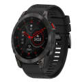 For Garmin Epix Gen 2 22mm Quick Release Silicone Watch Band(Black)