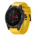 For Garmin Epix Gen 2 22mm Quick Release Silicone Watch Band(Yellow)