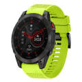 For Garmin Epix Gen 2 22mm Quick Release Silicone Watch Band(Lime Green)