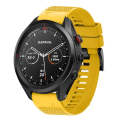 For Garmin Approach S62 22mm Quick Release Silicone Watch Band(Yellow)