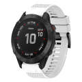 For Garmin Fenix 6 22mm Quick Release Silicone Watch Band(White)