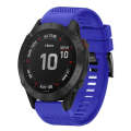 For Garmin Fenix 6 Pro 22mm Quick Release Silicone Watch Band(Dark Blue)