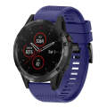 For Garmin Fenix 5 22mm Quick Release Silicone Watch Band(Midnight Blue)
