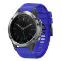 For Garmin Quatix 5 22mm Quick Release Silicone Watch Band(Dark Blue)