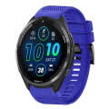 For Garmin Forerunner 965 22mm Quick Release Silicone Watch Band(Dark Blue)