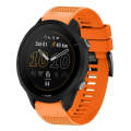 For Garmin Forerunner 955 22mm Quick Release Silicone Watch Band(Orange)