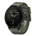 For Garmin Forerunner 955 22mm Quick Release Silicone Watch Band(Army Green)