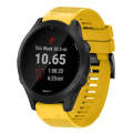 For Garmin Forerunner 945 22mm Quick Release Silicone Watch Band(Yellow)
