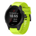 For Garmin Forerunner 945 22mm Quick Release Silicone Watch Band(Lime Green)