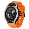For Garmin Instinct 22mm Quick Release Silicone Watch Band(Orange)