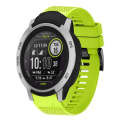 For Garmin Instinct 22mm Quick Release Silicone Watch Band(Lime Green)