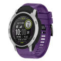 For Garmin Instinct 22mm Quick Release Silicone Watch Band(Purple)