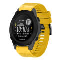 For Garmin Descent G1 22mm Quick Release Silicone Watch Band(Yellow)