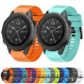 For Garmin Fenix 7 22mm Quick Release Silicone Watch Band(Black)