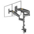 NORTH BAYOU NB H180 FP-2 Laptop Gas Spring Full Motion Dual Arm Clamp 22 - 32 inch LCD TV Monitor...