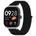 For Redmi Watch 4 Nylon Loop Metal Connector Watch Band(Black)