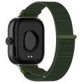 For Redmi Watch 4 Nylon Loop Metal Connector Watch Band(Army Green)