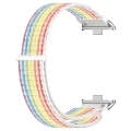 For Xiaomi Mi Band 8 Pro Nylon Loop Metal Connector Watch Band(Colorful)