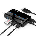 WAVLINK WL-UH3042P1 2.4A Fast Charging Adapter for Keyboard Mouse 4-Port USB3.0 HUB(US Plug)