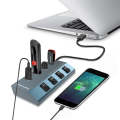 WAVLINK WL-UH3049 USB 3.0 4-Ports Desktop Fast Charger Station with Independent Switch(EU Plug)