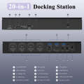 WAVLINK UG69PD10 1 to 4 Screens 4K/5K AV Transfer USB-C to HD Type-C Docking Station Hub, Plug:UK...