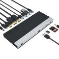 WAVLINK WL-UMD01 USB3.0 Splitter Docking Station Gigabit Ethernet / DP / HD Cable Converter(EU Plug)