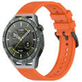 For Huawei Watch GT3 SE 22mm Textured Silicone Solid Color Watch Band(Orange)