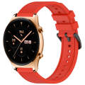 For Honor Watch GS 3 22mm Textured Silicone Solid Color Watch Band(Red)