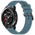 For Honor Watch GS Pro 22mm Textured Silicone Solid Color Watch Band(Rock Cyan)