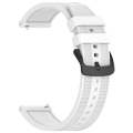 For Xiaomi Haylou RT2 LS10 22mm Textured Silicone Solid Color Watch Band(White)