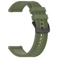 For Garmin Forerunner 265 22mm Textured Silicone Solid Color Watch Band(Green)