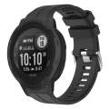 For Garmin  Instinct 2 Solar Solid Color Sports Silicone Watch Band(Black)