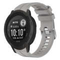 For Garmin  Instinct 2 Solar Solid Color Sports Silicone Watch Band(Grey)