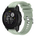 For Garmin Descent G1 Solar Letel Solid Color Sports Silicone Watch Band(Peppermint Green)