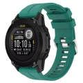 For Garmin Descent G1 Solar Letel Solid Color Sports Silicone Watch Band(Green)