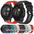For Garmin  Instinct 2 Solar Solid Color Sports Silicone Watch Band(Black)
