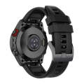 For Garmin Fenix 5 / Fenix 5 Plus Solid Color Black Buckle Silicone Quick Release Watch Band(Black)