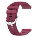 For Garmin D2 Air X10 43mm Cross Texture Silicone Watch Band(Wine Red)