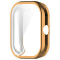 For Redmi Watch 4 Full Package TPU Electroplated Watch Protective Case(Rose Gold)