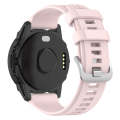 For  Garmin Descent G1 Solar Letel 22mm Solid Color Silicone Watch Band(Pink)