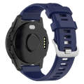 For  Garmin Descent G1 Solar Letel 22mm Solid Color Silicone Watch Band(Midnight Blue)