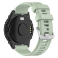 For Garmin Descent G1 Solar 22mm Solid Color Silicone Watch Band(Light Green)