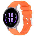 For Garmin Vivoactive 5 20mm Smooth Solid Color Silicone Watch Band(Orange)