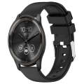 For Garmin Move Trend 20mm Smooth Solid Color Silicone Watch Band(Black)