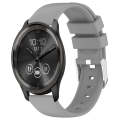 For Garmin Move Trend 20mm Smooth Solid Color Silicone Watch Band(Grey)