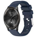 For Garmin Move Trend 20mm Smooth Solid Color Silicone Watch Band(Midnight Blue)