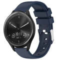 For Garmin Vivomove Sport 20mm Smooth Solid Color Silicone Watch Band(Midnight Blue)
